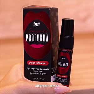 Spray Garganta Profunda Morango 15ml Intt