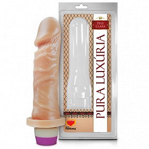 Pênis 15,3 x 4cm Realístico com Vibrador - Sexy Fantasy