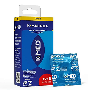 Preservativo K Med K Misinha Tradicional Lubrificada Cimed 8 Unidades