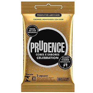 Preservativo Celebration Sabor Vinho 03 unid Prudence