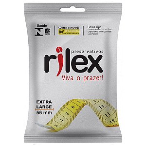 Preservativo Extra Grande Com 3 unid Rilex