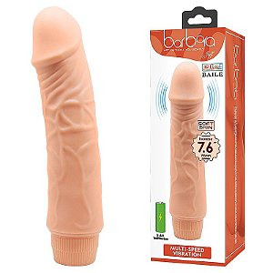 Pênis 19,5x 4cm Realístico com Vibrador - Sexy Fantasy