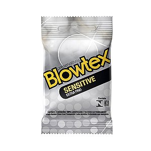 Preservativo Sensitive Extra Fino 3 Unidades - Blowtex