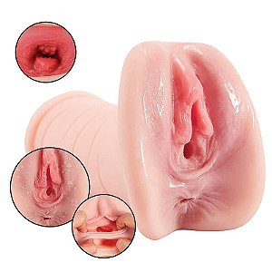 Masturbador Formato de Vagina e Ânus The Realistic