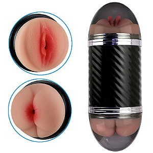 Masturbador Duplo com Vagina e Anus