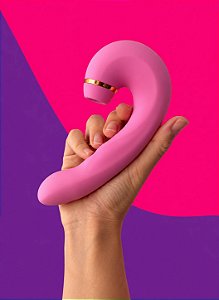 Vibrador de Ponto G e Clitóris com Sugador e Dedilhar - Magic