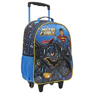 Mochila de Rodinhas Escolar Liga da Justiça Metal Force