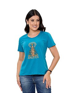 Baby look Nossa Senhora Aparecida 100% algodao