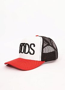 BONÉ LOODS TRUCKER PRETO/VERMELHO