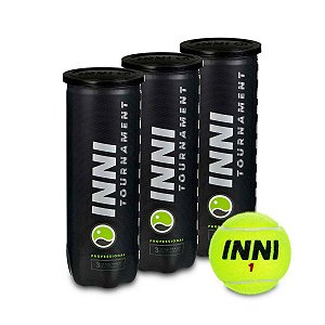 Bola de Tênis INNI Tournamente - Pack com 3 tubos