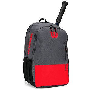 Mochila Wilson Team Cinza e Vermelho