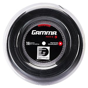 Corda para Raquete de Tênis Gamma Moto 1,29mm Preta