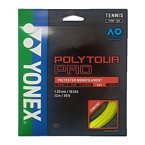 Set de Corda para Raquete de Tênis Yonex PolyTour Pro Amarela 1.25mm