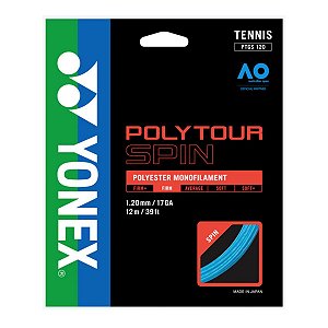 Set de Corda para Raquete de Tênis Yonex PolyTour Spin Azul 1.25mm