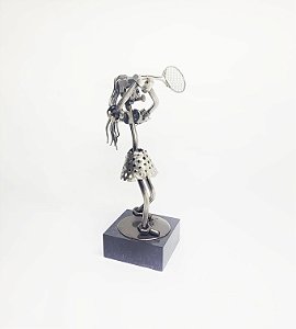 Estatua de Metal Tenista Feminina