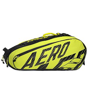 Raqueteira Babolat Pure Aero X6 Preta e Amarela