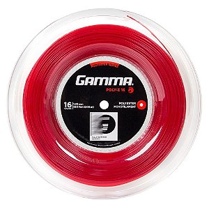 Corda para Raquete de Tênis Gamma Poly-Z 1,30mm Vermelha