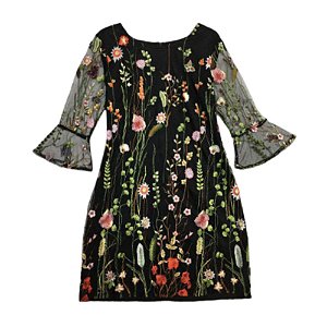 Vestido em Tule Bordado, M