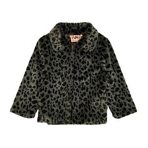 Casaco Pele Fake Animal Print, M