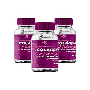 COMBO TRIPLO - COLÁGENO HIDROLISADO +ácido hialurônico +vitamina C