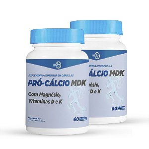 COMBO DUPLO - PRÓ-CÁLCIO MDK - com magnésio, vitamina D e K
