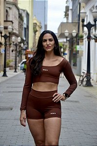 Shorts Éden Marrom