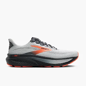 BROOKS GHOST 17 MASCULINO OYSTER MUSHROOM/ORANGE