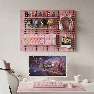 KIT Pegboard premium setup gamer painel organizador home office
