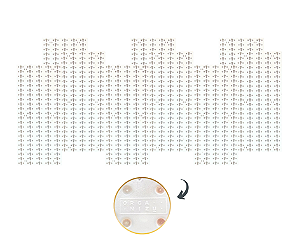 Kit 9 placas pegboard organizacionais - S31 PLACA MFO 15X220X484MM