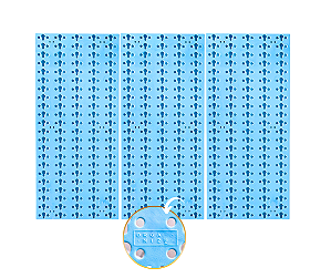 KIT 3 Placas pegboard setup organizacional 660X484MM