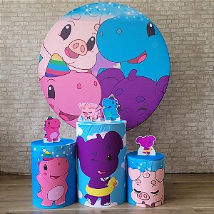 Alugue Tema Para Festa Decoração Baby Tube Tecido ( Modelo 1 )