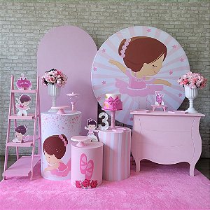 Alugue Tema Para Festa Decoração Bailarina Tecido ( Modelo 3 )