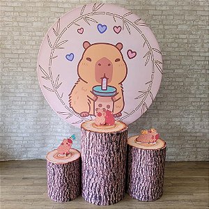 Alugue Tema Para Festa Decoração Capivara Tecido ( Modelo 1 )