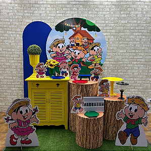 Alugue Tema Para Festa Decoração Festa Junina da Turma da Mônica Banner ( Modelo 2 )