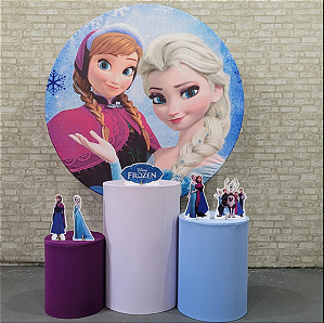 Alugue Tema Para Festa Decoração Frozen Tecido ( Modelo 4 )