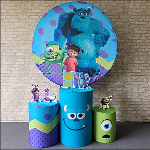 Alugue Tema Para Festa Decoração Monstros S.A. Tecido ( Modelo 1 )