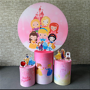 Alugue Tema Para Festa Decoração Princesas Baby Tecido ( Modelo 1 )