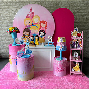 Alugue Tema Para Festa Decoração Princesas Baby Tecido ( Modelo 3 )