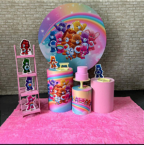 Alugue Tema Para Festa Decoração Ursinhos Carinhosos Tecido ( Modelo 2 )