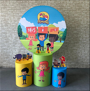 Alugue Tema Para Festa Decoração 3 Palavrinhas Tecido ( Modelo 1 )