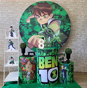 Alugue Tema Para Festa Decoração Ben 10 Tecido ( Modelo 2 )