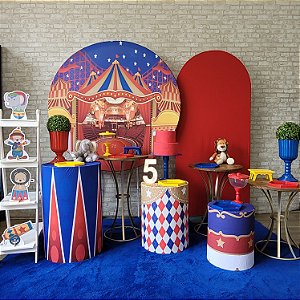 Alugue Tema Para Festa Decoração Circo Tecido ( Modelo 3 )