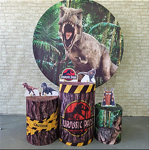 Alugue Tema Para Festa Decoração Dinossauro Tecido ( Modelo 1 )