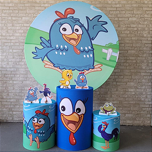 Alugue Tema Para Festa Decoração Galinha Pintadinha Tecido ( Modelo 1 )