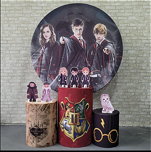 Alugue Tema Para Festa Decoração Harry Potter Tecido ( Modelo 1 )