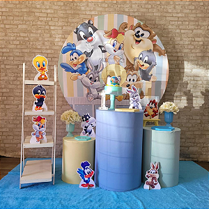 Alugue Tema Para Festa Decoração Looney Tunes Tecido ( Modelo 2 )