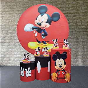 Alugue Tema Para Festa Decoração Mickey Tecido ( Modelo 1 )