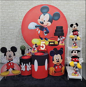 Alugue Tema Para Festa Decoração Mickey Tecido ( Modelo 2 )