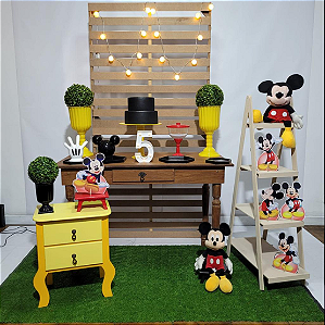 Alugue Tema Para Festa Decoração Mickey Tecido ( Modelo 4 )