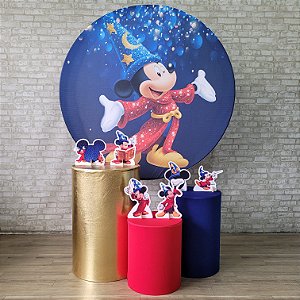 Alugue Tema Para Festa Decoração Mickey Feiticeiro Tecido ( Modelo 1 )